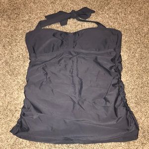 Athleta Tankini Swim Top Gray 36 B/C